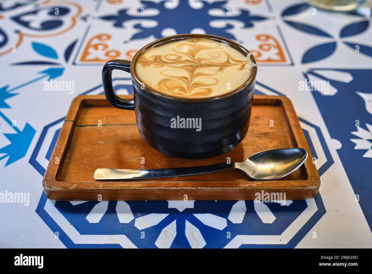 Una porzione di caffè vietnamita all'uovo di cocco Foto Stock