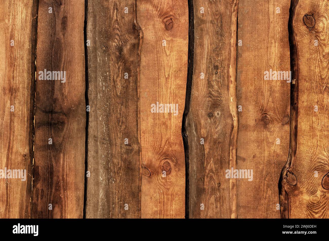 Vecchia struttura rustica di recinzione in legno. Foto Stock