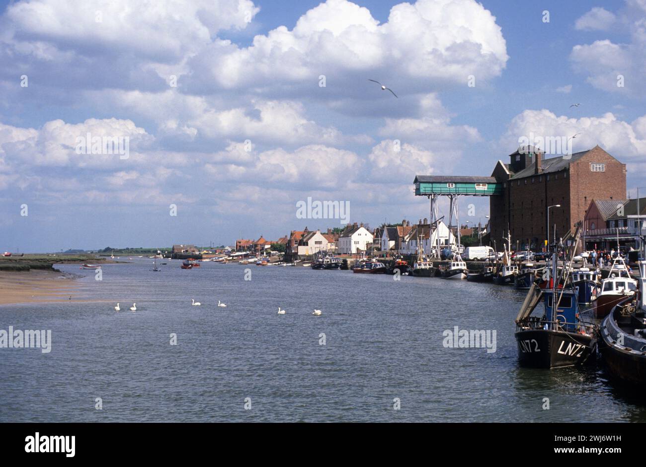 Regno Unito, Norfolk, Wells-Next-the-Sea, porto. Foto Stock