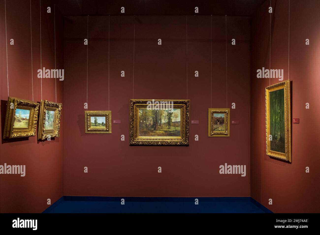 Bucarest, Romania. Museo Nazionale d'Arte Romania, Museo Nazionale del Villaggio "Dimitrie gusti", mostra "Nicolae Grigorescu - Pittore dell'ethos rumeno" Foto Stock