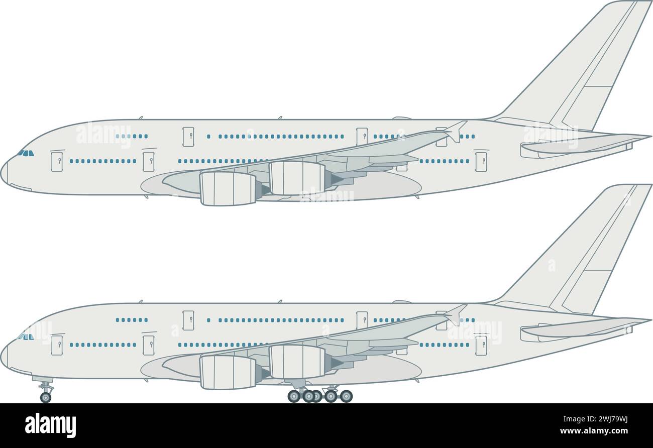 Europäisches Großraumflugzeug Illustrazione Vettoriale