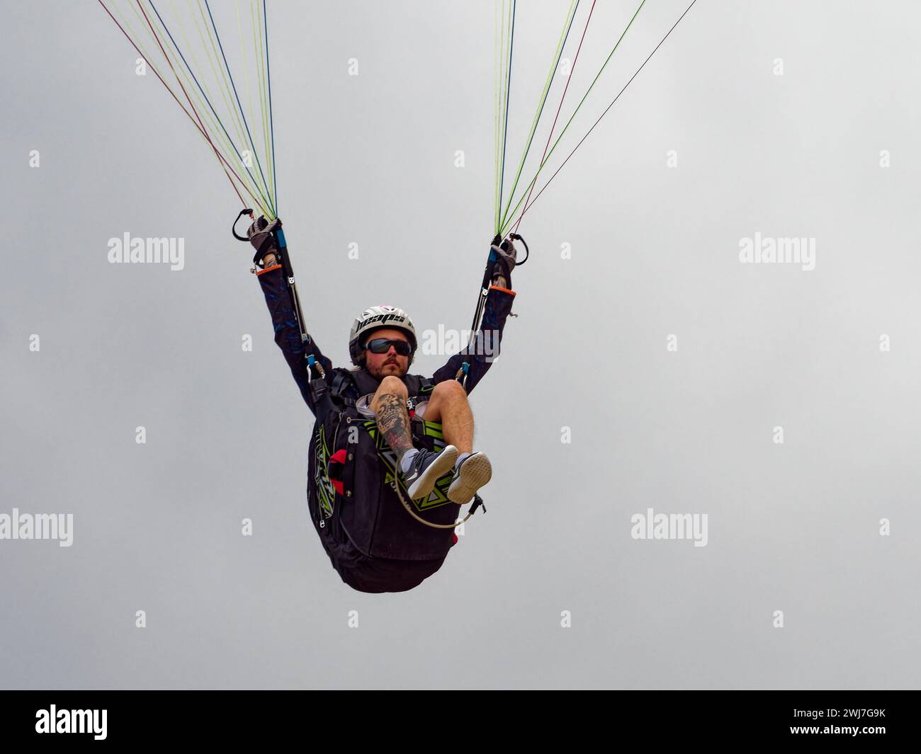 Oludeniz, Paragliding, Fethiye, Turchia Foto Stock