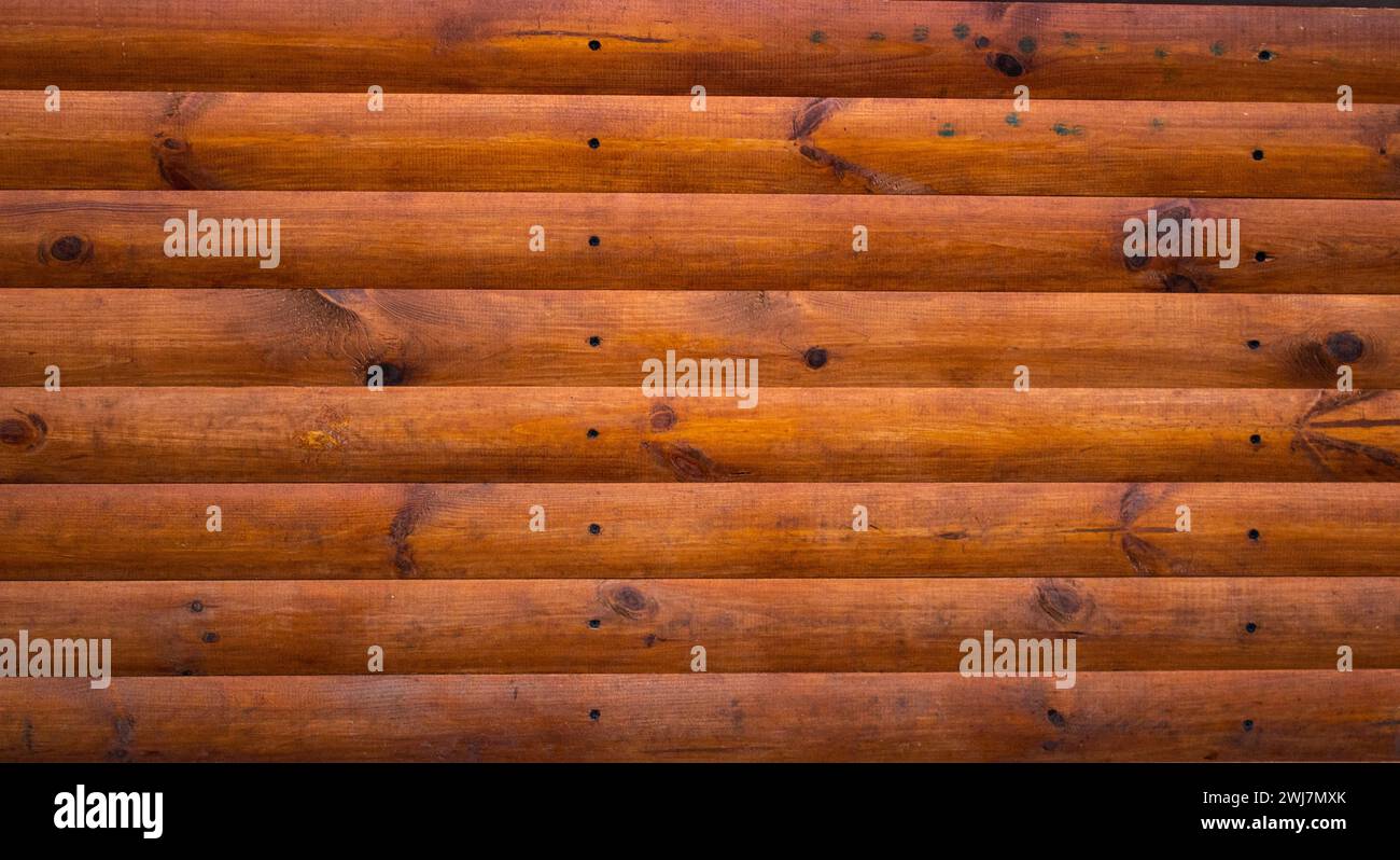 Tavole di legno marrone. Struttura in legno. Foto Stock