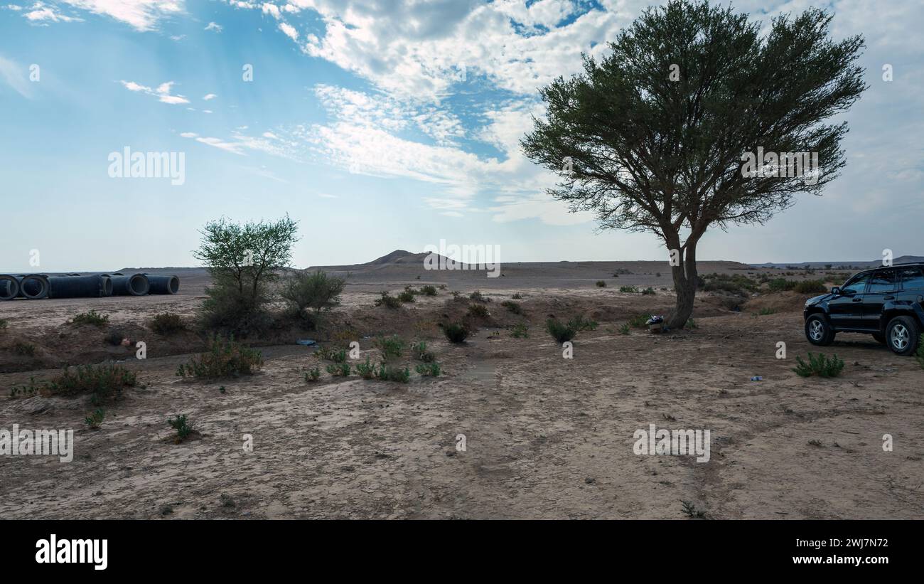 Viaggio al confine del mondo - Riyadh, Arabia Saudita. Foto Stock