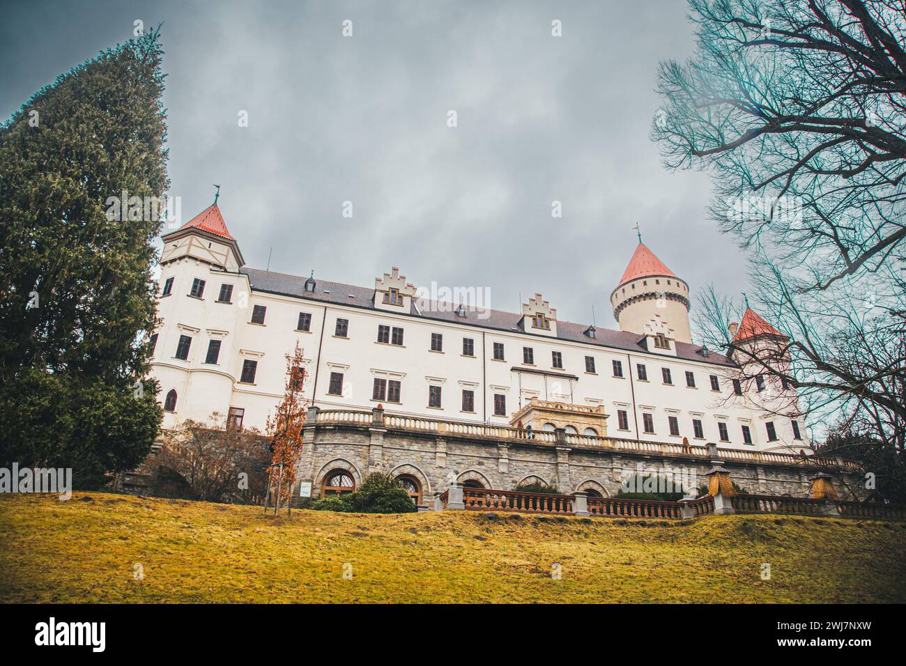 Castello di Konopiště, Benešov, Repubblica Ceca Foto Stock