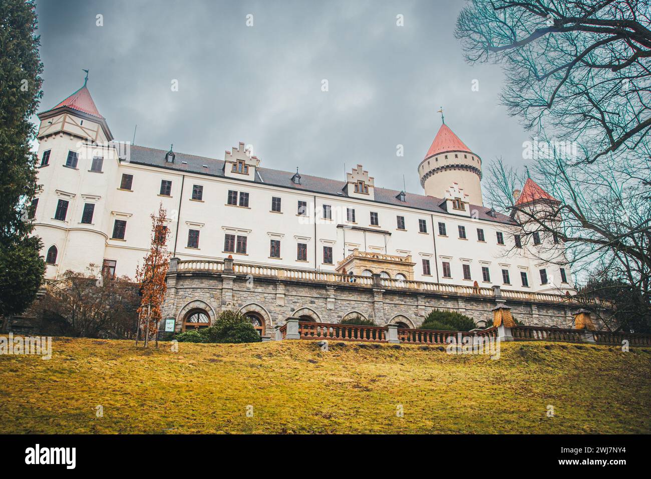 Castello di Konopiště, Benešov, Repubblica Ceca Foto Stock