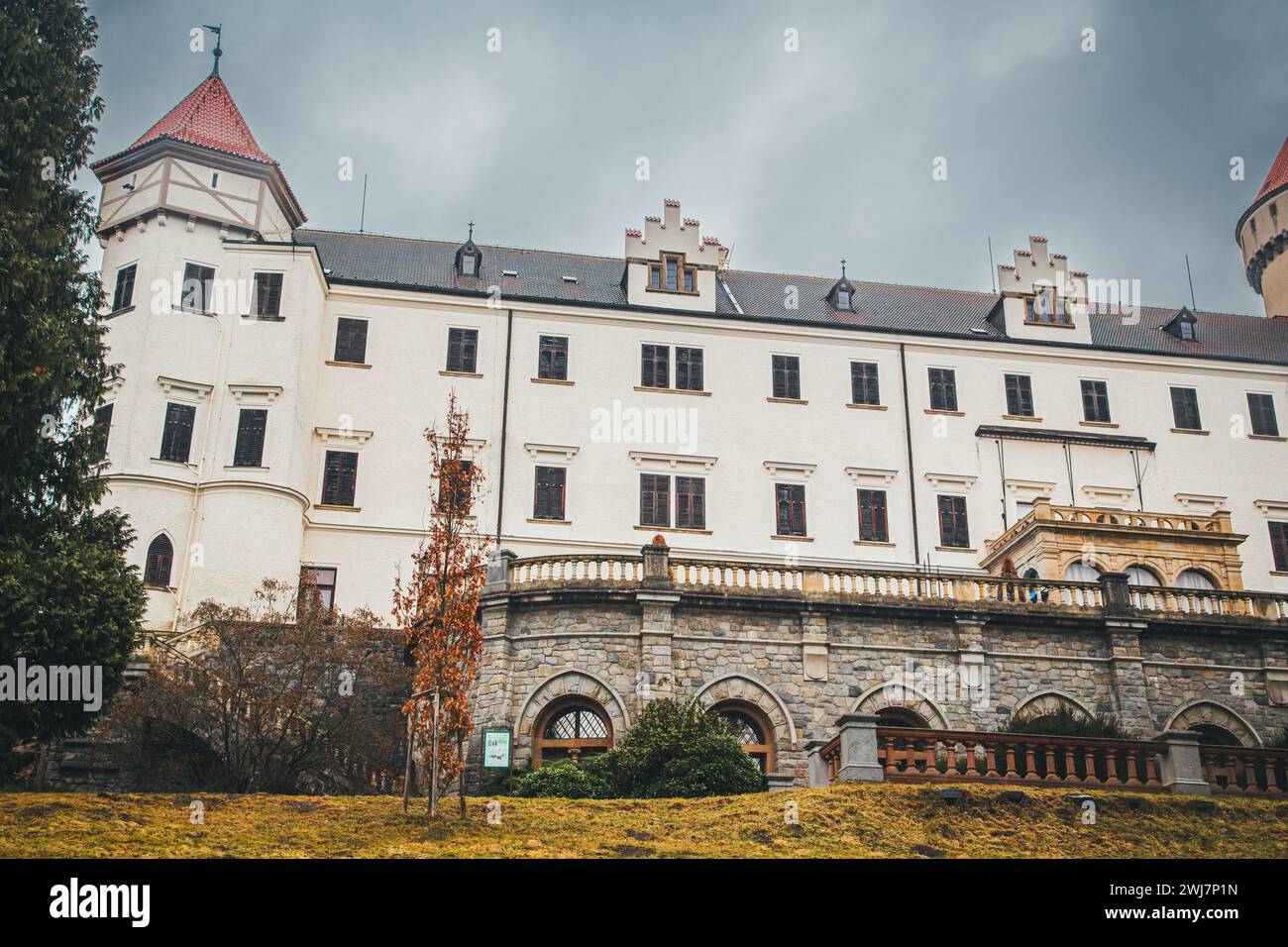 Castello di Konopiště, Benešov, Repubblica Ceca Foto Stock