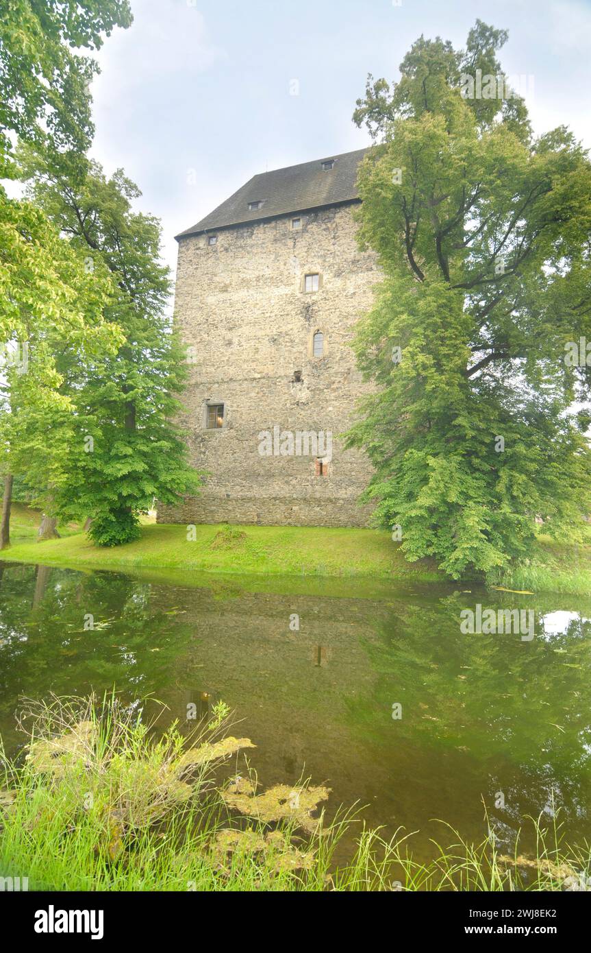 Torre Ducale medievale a Siedlęcin, Polonia Foto Stock