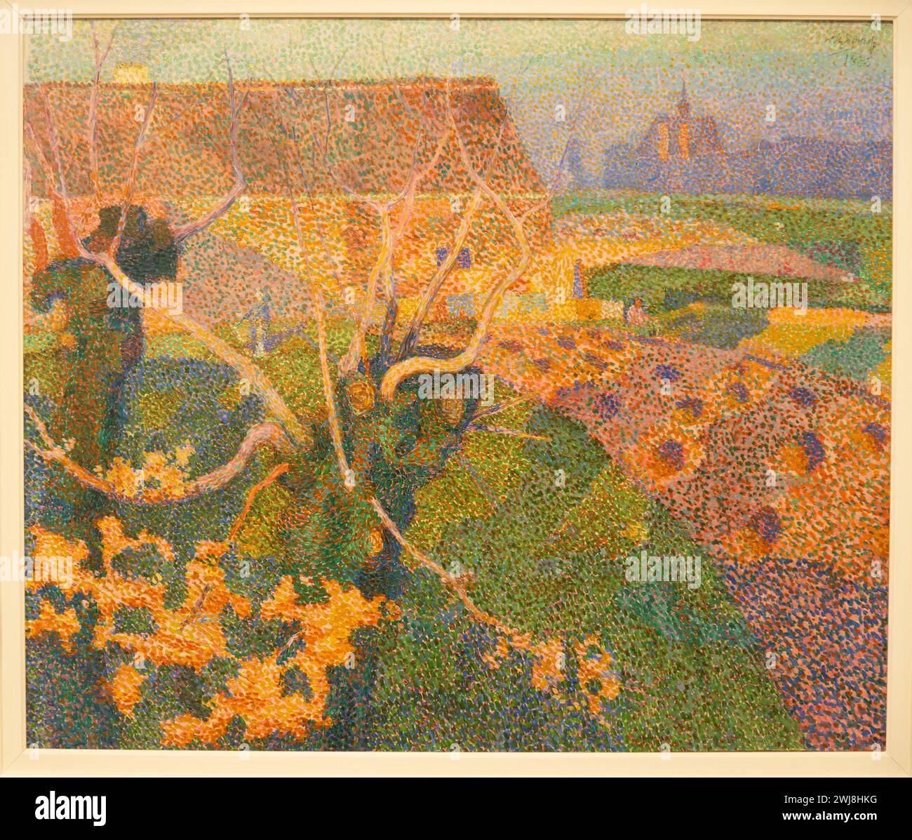 Pittura "Les Deux Saules", Jan Toorop Foto Stock