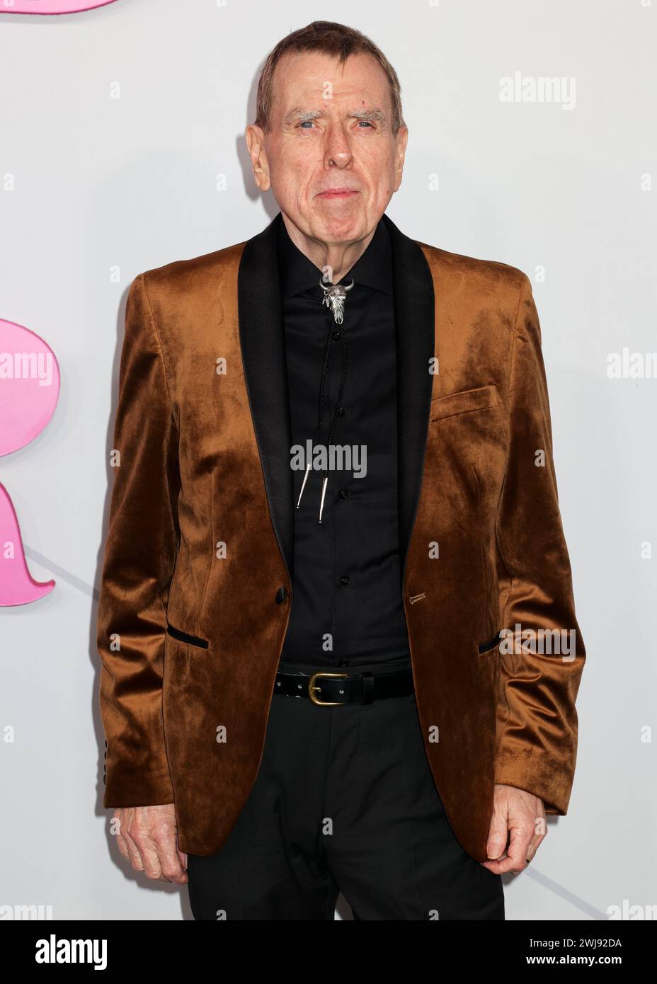 Londra, Regno Unito. 13 febbraio 2024. Timothy Spall partecipa alla prima europea di Wicked Little Letters all'Odeon Luxe di Leicester Square, Londra. (Foto di Cat Morley/SOPA Images/Sipa USA) credito: SIPA USA/Alamy Live News Foto Stock