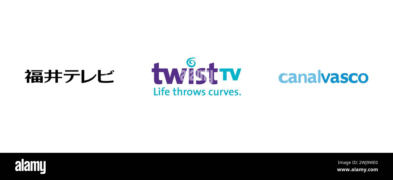 Twist TV , FTB, Canalvasco.illustrazione vettoriale. Illustrazione Vettoriale