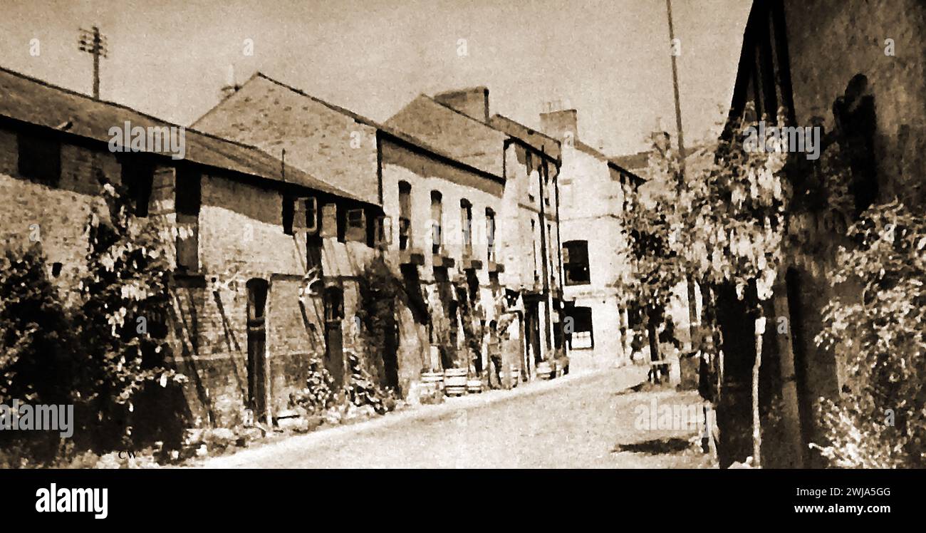 Il deposito dei "tre cigni", Market Harborough, Inghilterra c1940 Foto Stock