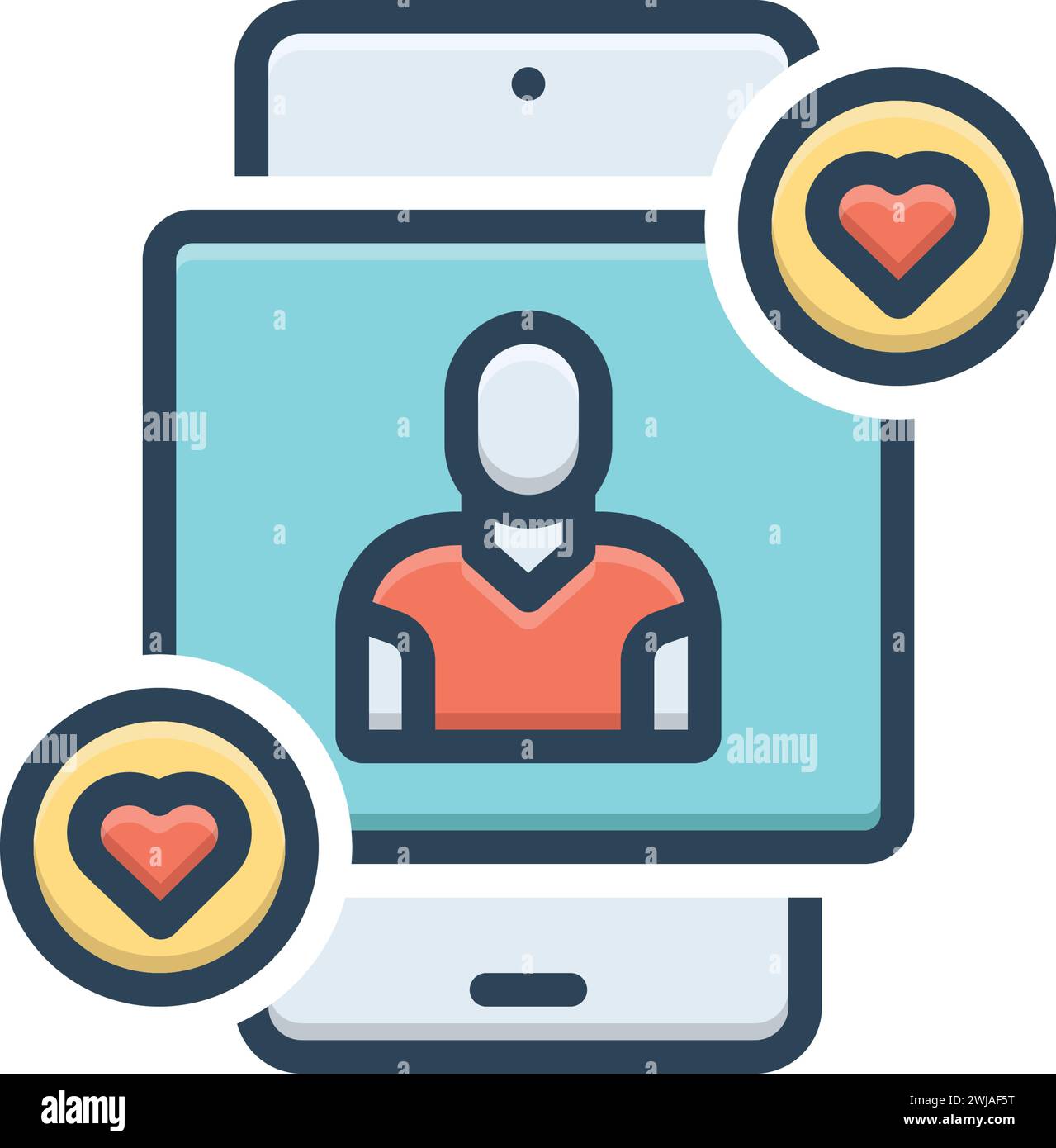 Icona di popolarità, fama Illustrazione Vettoriale