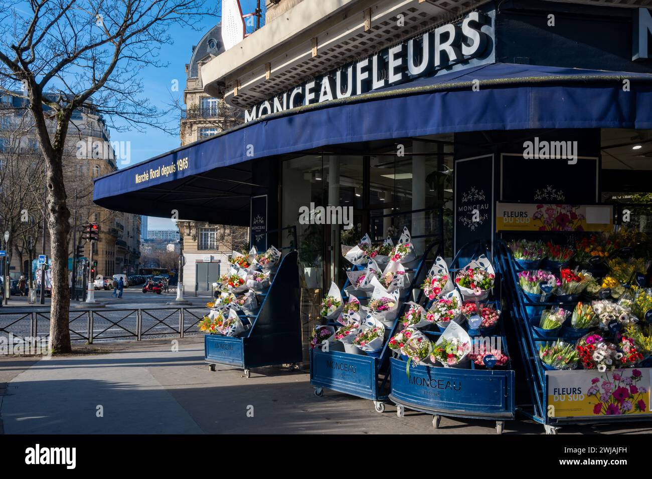 Monceau Fleur, catena di fiori a Parigi, Francia. Foto Stock