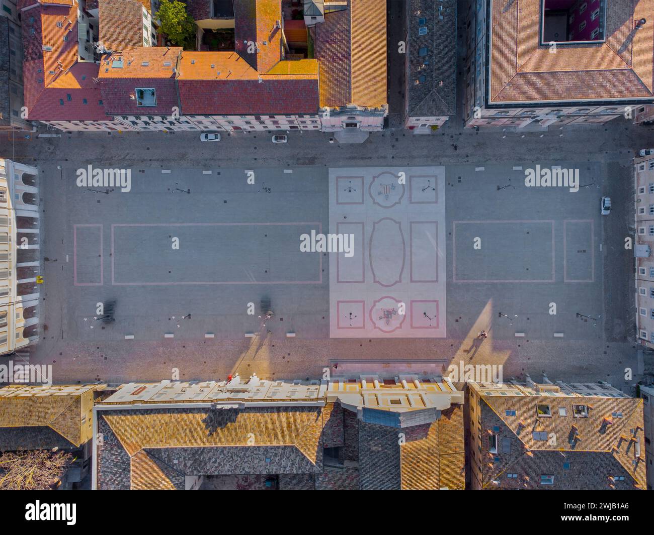 Senigallia (Italia, Marche, provincia di Ancona), Piazza Garibaldi Foto Stock