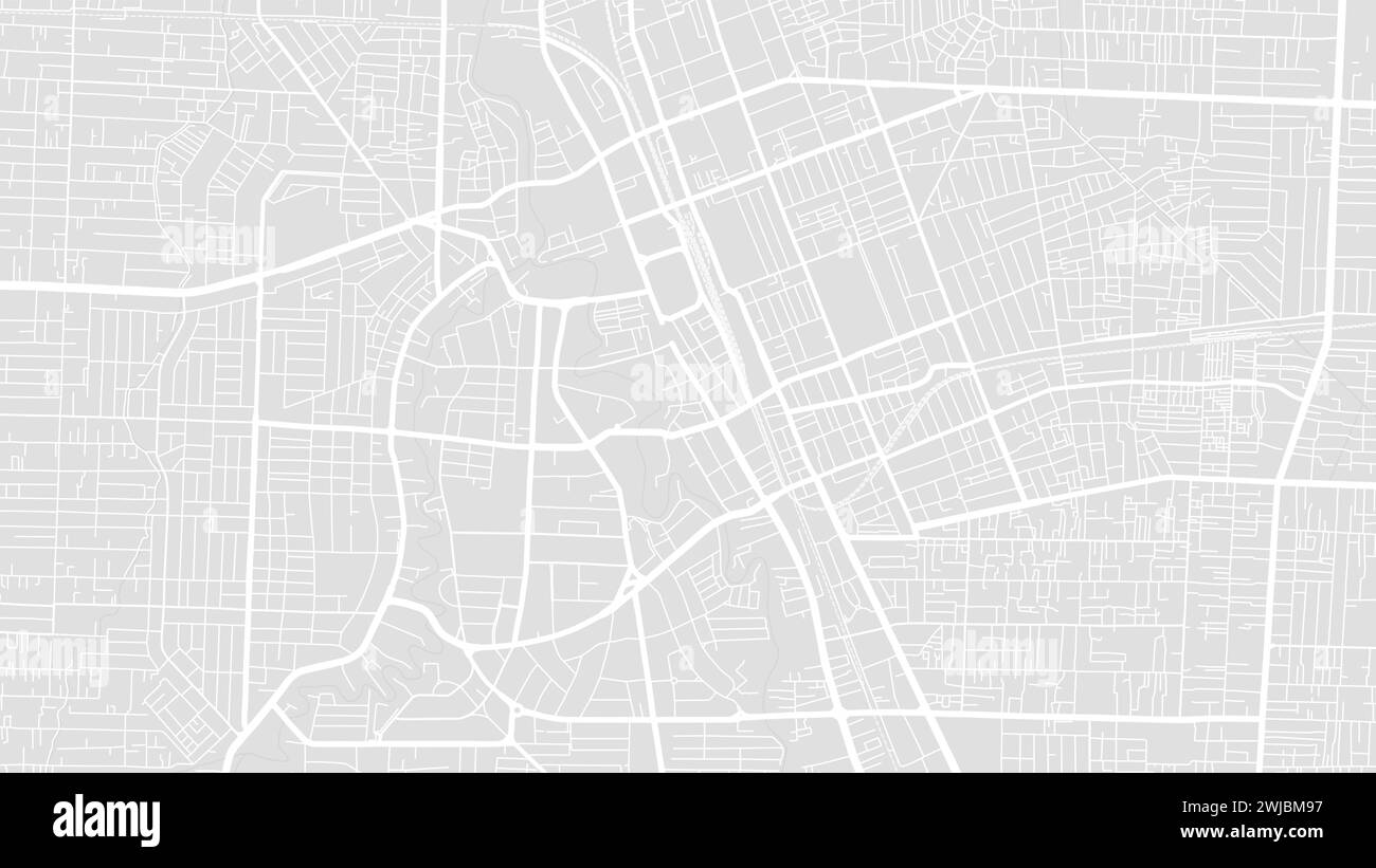 Sfondo mappa Medan, Indonesia, poster verde della città. Mappa vettoriale con strade e acqua. Proporzioni widescreen, roadmap digitale con design piatto. Illustrazione Vettoriale