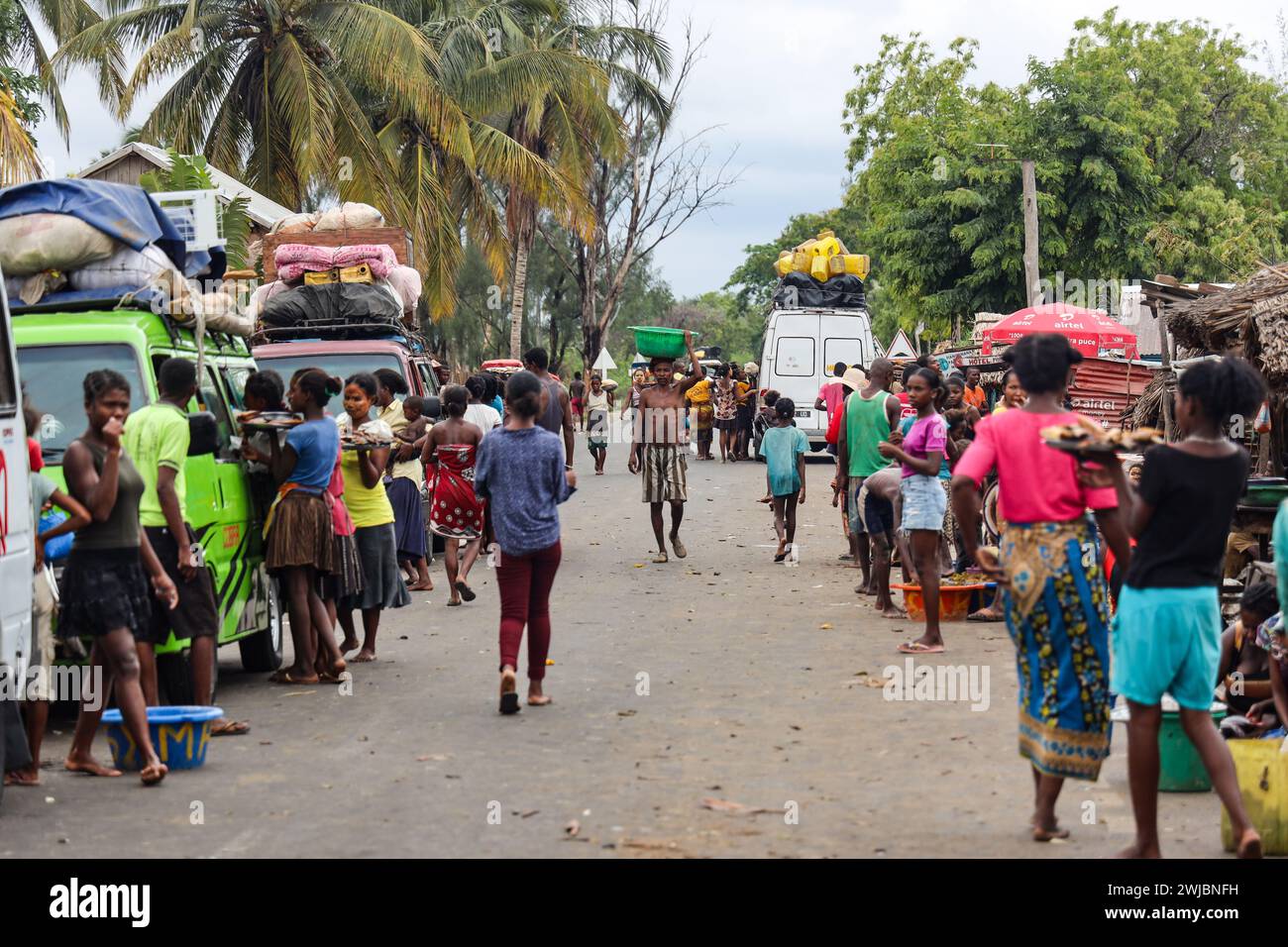 Strade del Madagascar Foto Stock