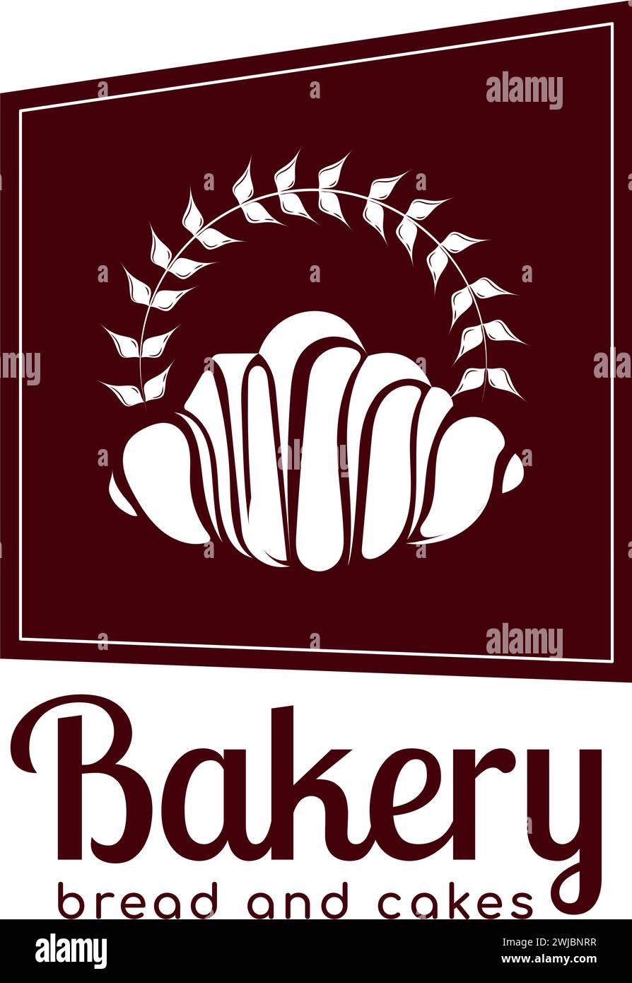 Negozio di prodotti da forno con logo locale Vector Illustrazione Vettoriale