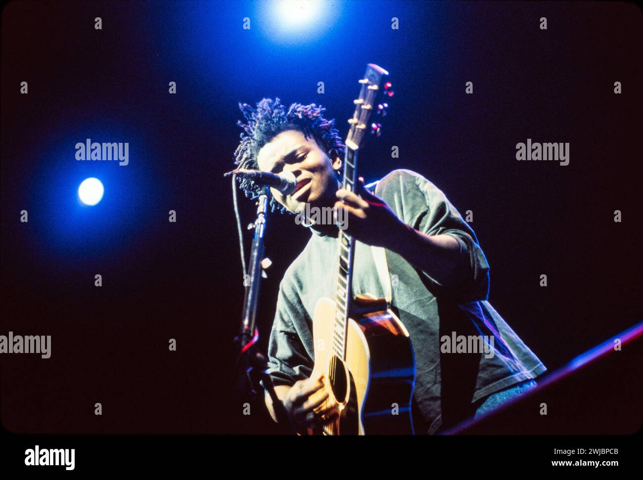 Tracy Chapman si esibisce a San Francisco, California 1991. Crediti: Ross Pelton/MediaPunch Foto Stock