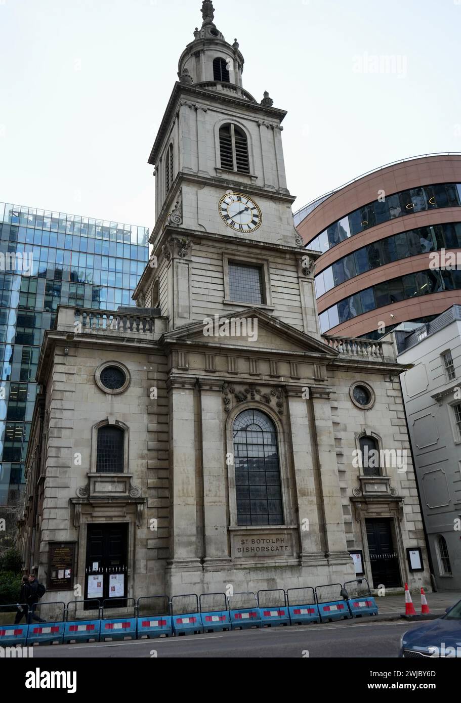 St Botolph-without-Bishopsgate, una chiesa anglicana vicino alla stazione di Liverpool St, Londra. Foto Stock