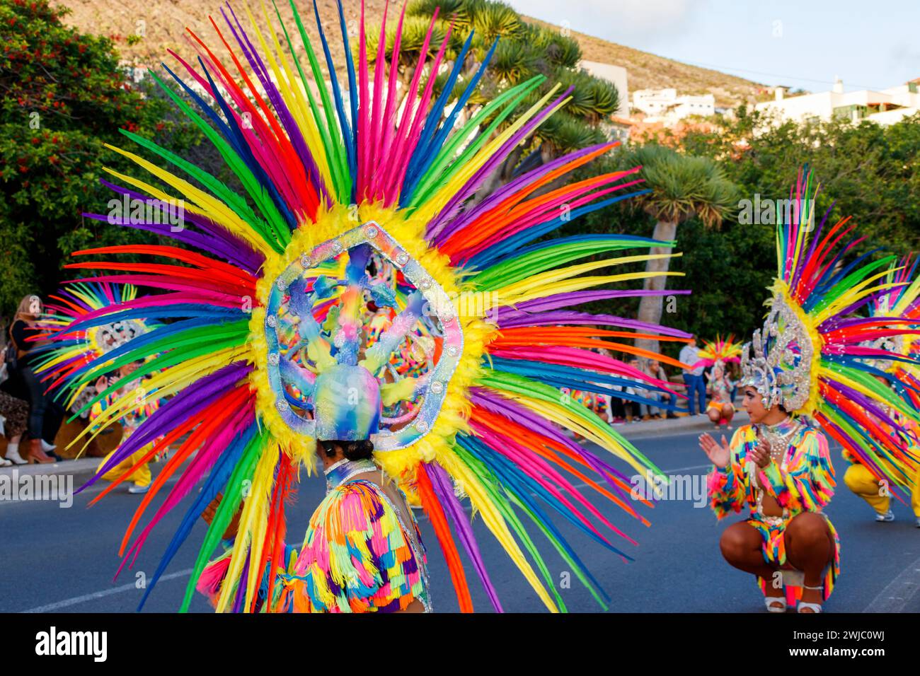 Carnavales de Gáldar, Gran Canaria Foto Stock