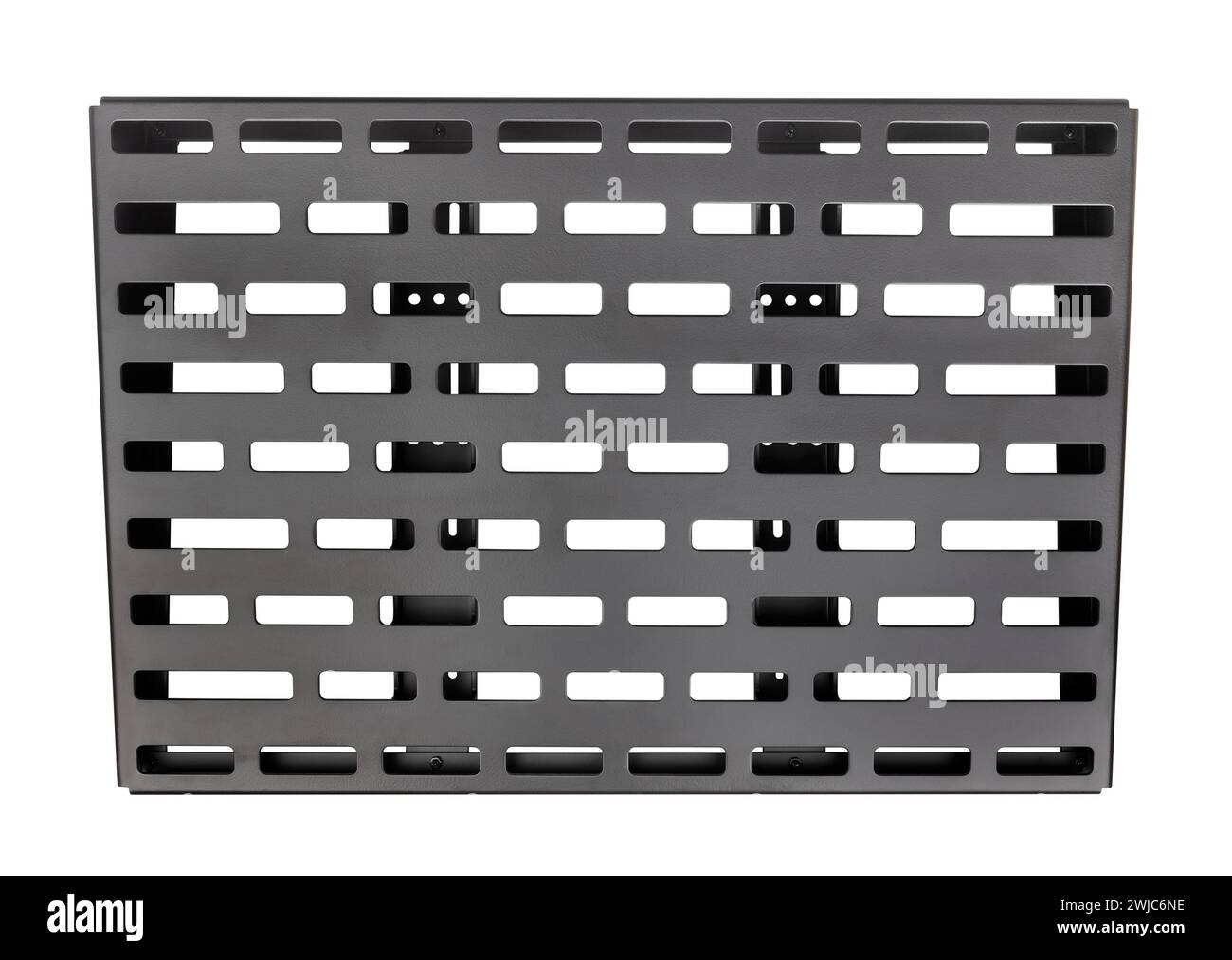percorso della pedaliera isolato sulla vista dall'alto bianca Foto Stock