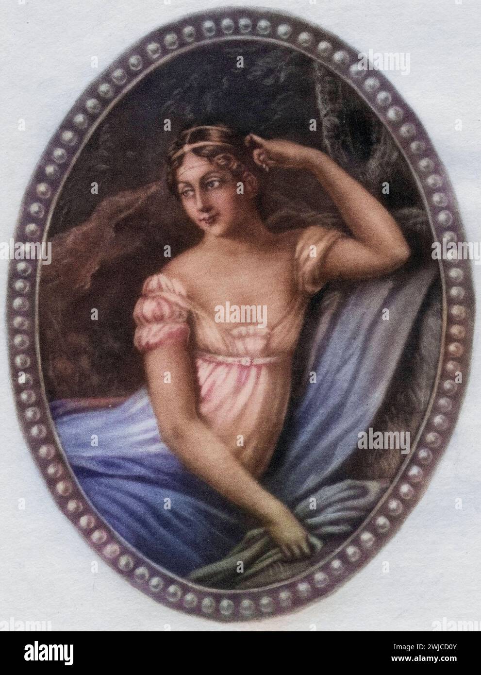 Imperatrice Giuseppina, 1763-1814. Nome originale Marie-Josephe-Rose-Tascher De la Pagerie, anche Josephine Bonaparte. Defunta imperatrice Regina di Francia e Italia Foto Stock