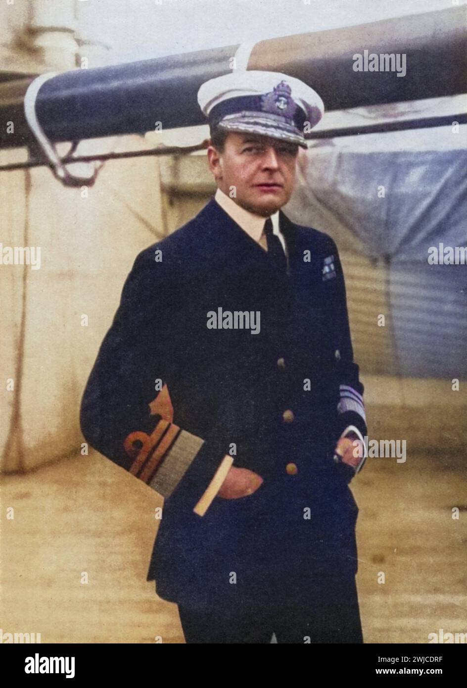 David Beatty, 1. Earl Beatty geb. 17. Januar 1871 a Stapeley bei Nantwich Gest. 11. März 1936 a Londra ein di guerra Admiral der Royal Navy, Historisch, d Foto Stock