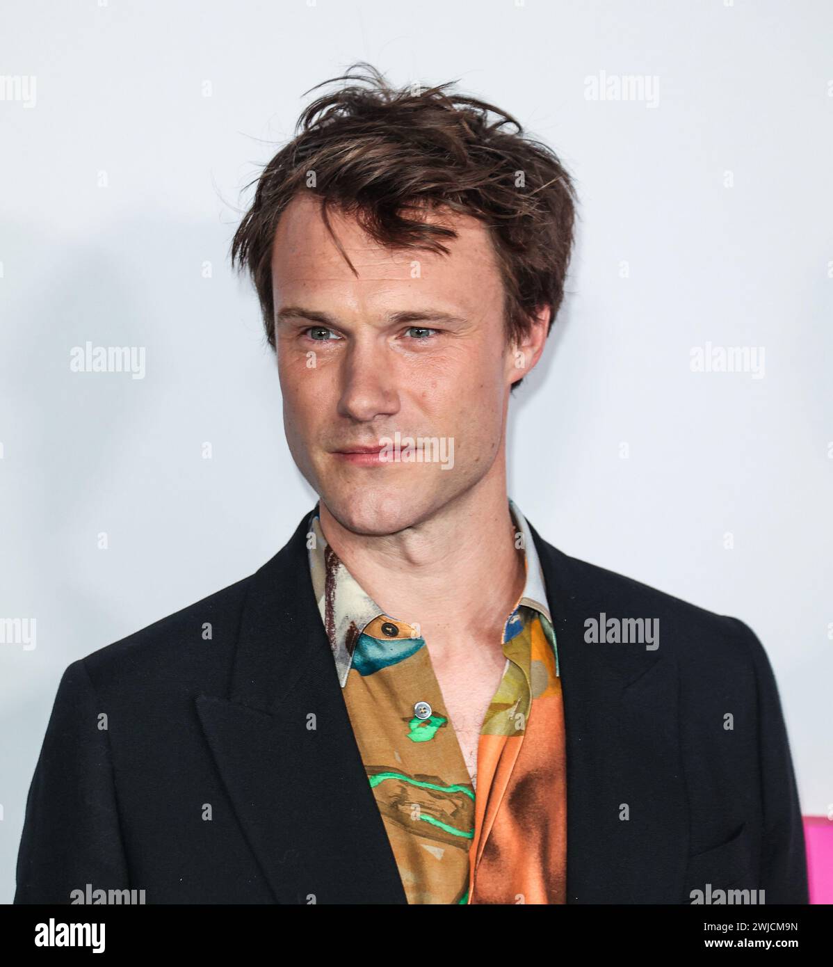 Londra, Regno Unito. 13 febbraio 2024. Hugh Skinner partecipa alla prima europea di "Wicked Little Letters" all'Odeon Luxe Leicester Square a Londra. (Foto di Brett Cove/SOPA Images/Sipa USA) credito: SIPA USA/Alamy Live News Foto Stock