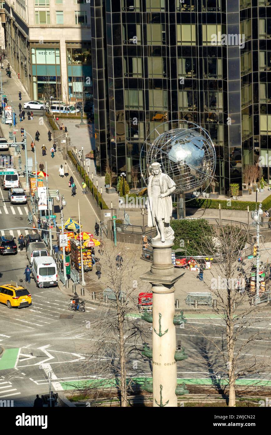 Columbus Circle, NYC Foto Stock