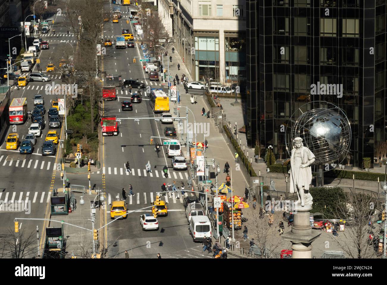 Columbus Circle, NYC Foto Stock