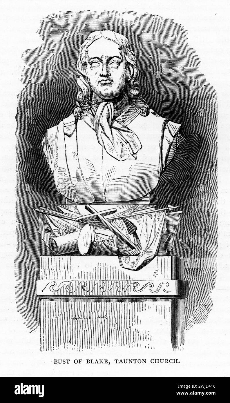 Busto di William Blake (1757 – 1827) poeta, pittore e incisore inglese. Pubblicato intorno al 1900 Foto Stock