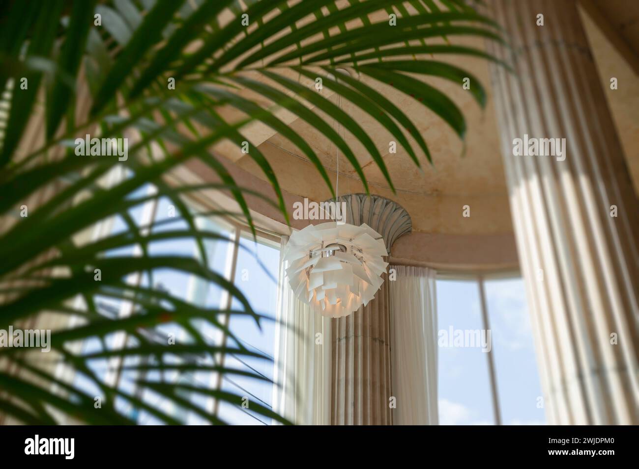 Arredamento romantico da caffè e ristorante retrò, foto di scorta Foto Stock