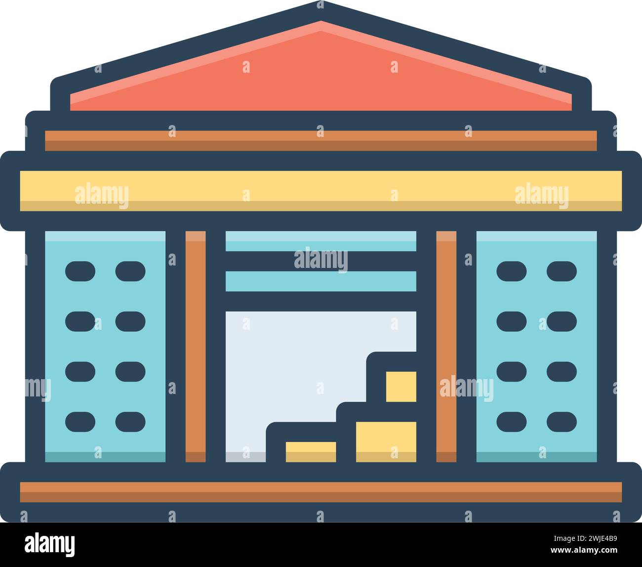 Icona per Depot; archiviazione Illustrazione Vettoriale