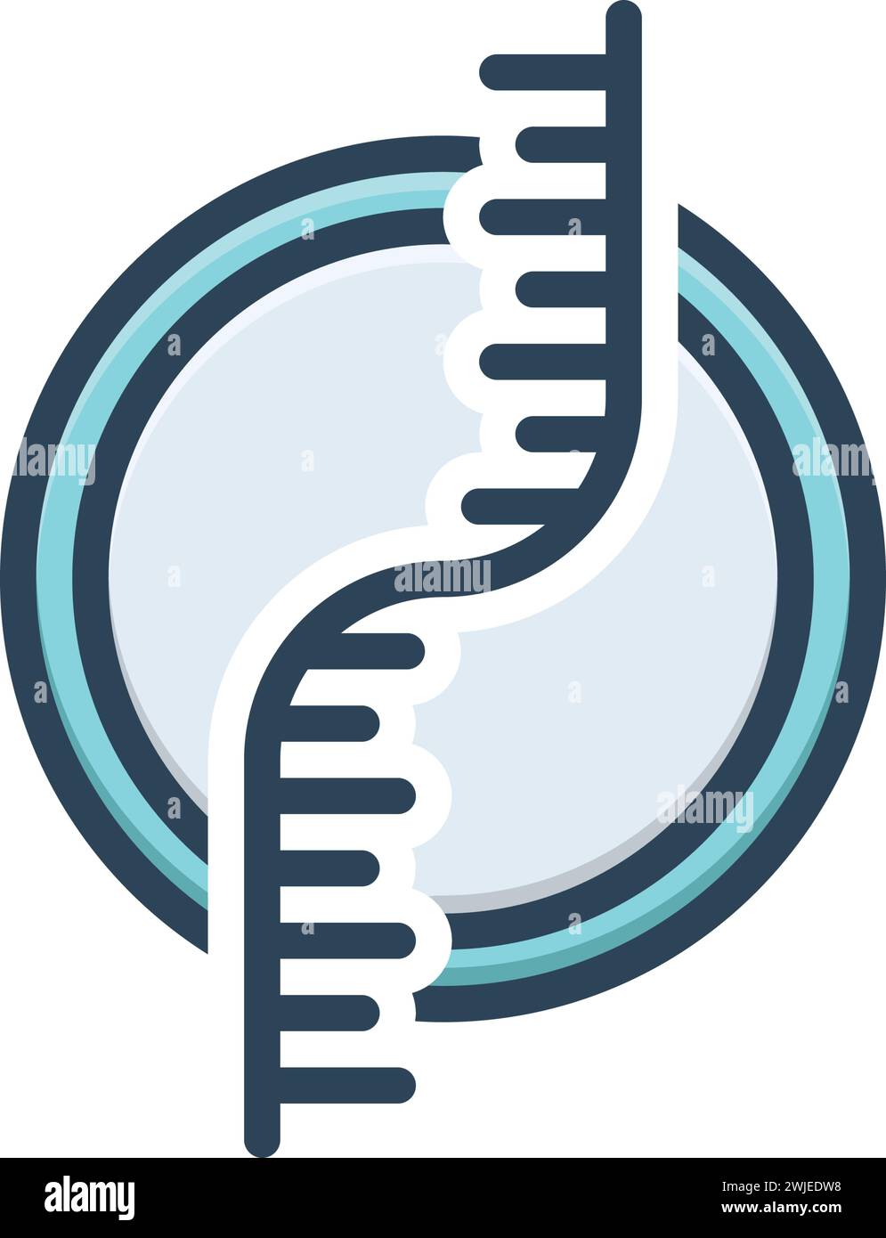 Icona per il dna, gene Illustrazione Vettoriale