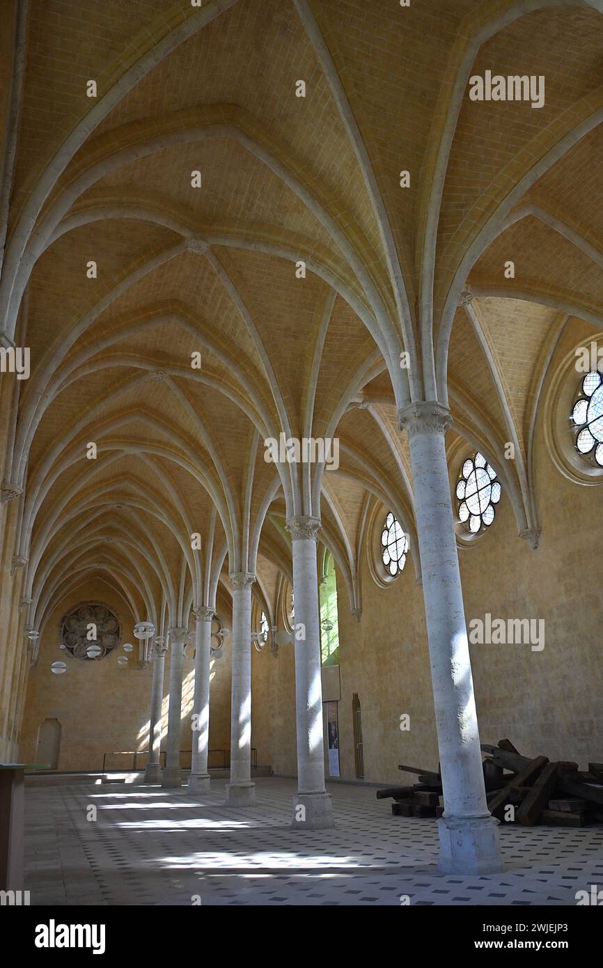 Soissons (Francia settentrionale): Abbazia di Saint-Jean-des-Vignes, edificio registrato come National Historic Landmark (Monumento storico francese). La CA Foto Stock