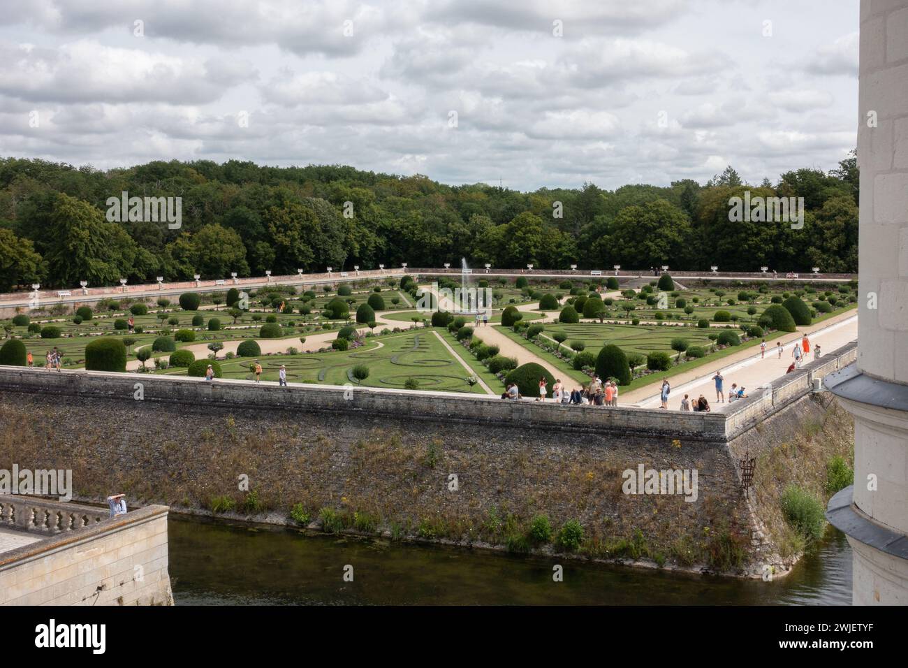 Chenonceaux (Francia centrale): Il castello di Chenonceau, castello registrato come monumento storico nazionale (Monumento storico francese). Appartiene a. Foto Stock