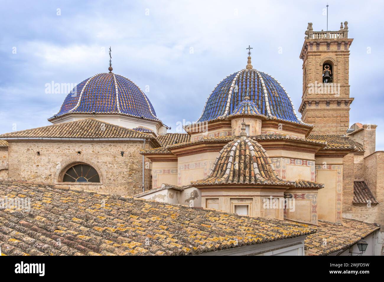 La bellezza senza tempo della Chiesa di San Roque, oliva, Valencia, Spagna Foto Stock