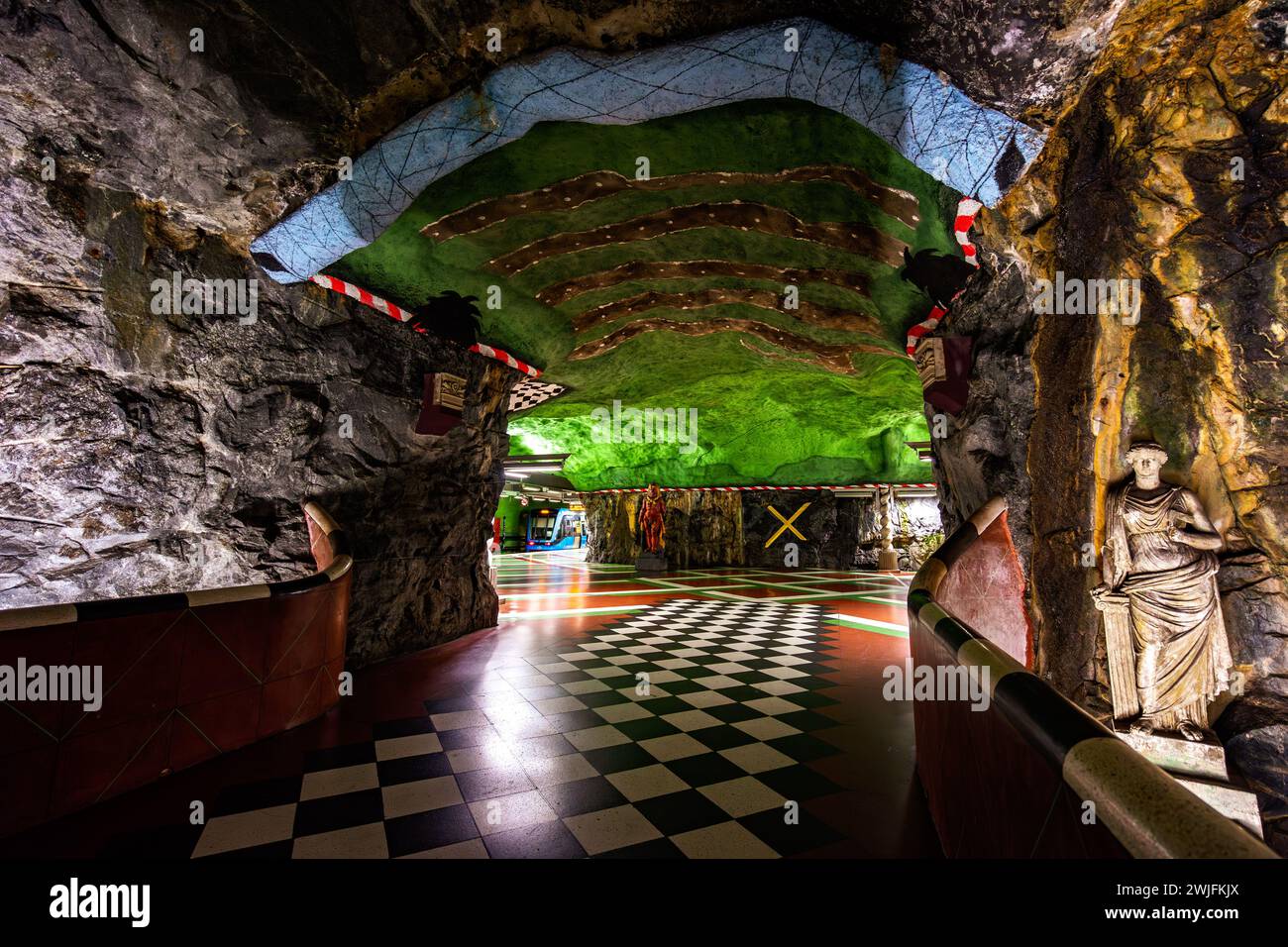 Stoccolma, Svezia - stazione della metropolitana Foto Stock