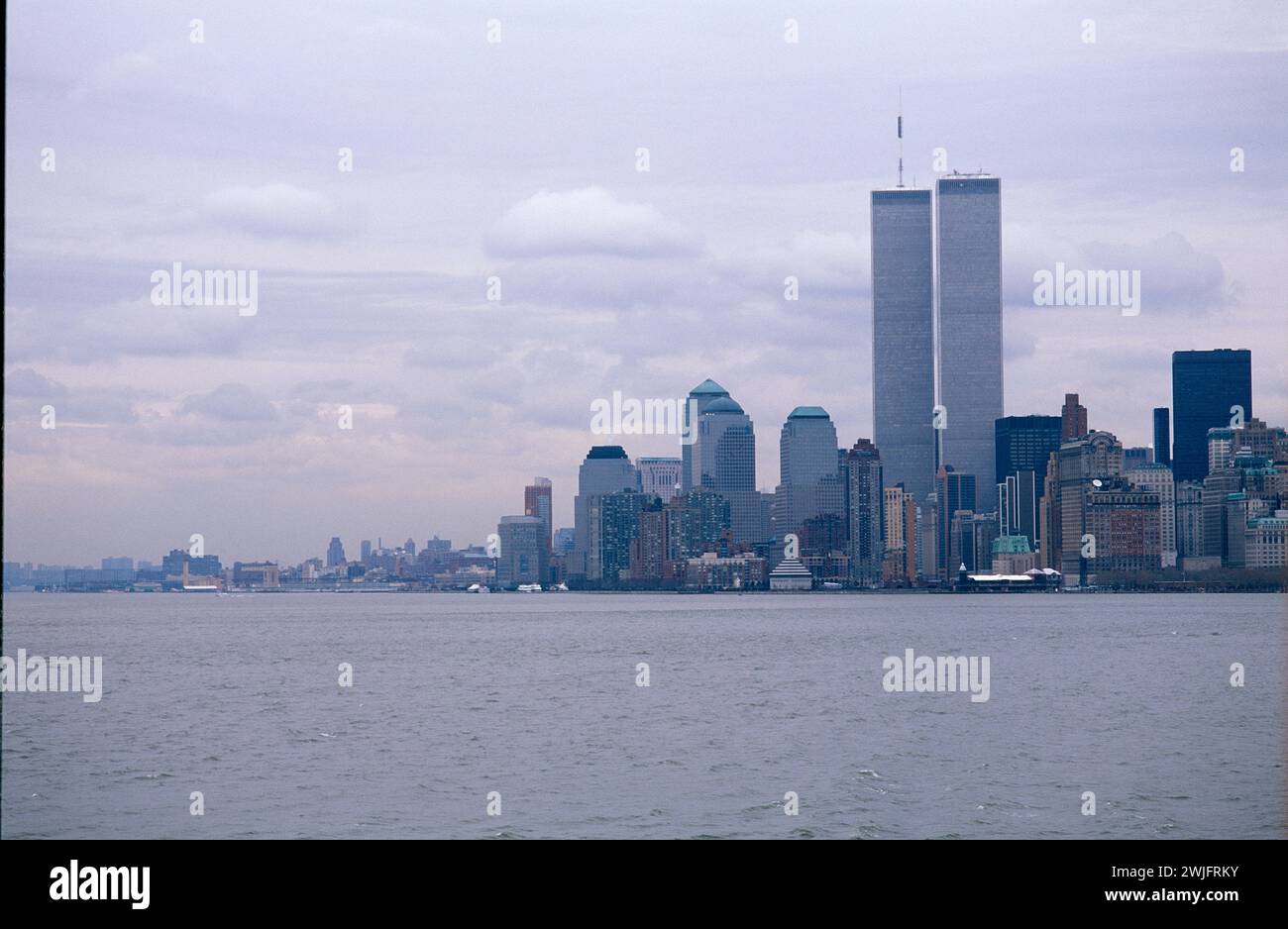 Le torri gemelle del World Trade Centre di New York nel 1999 Foto Stock