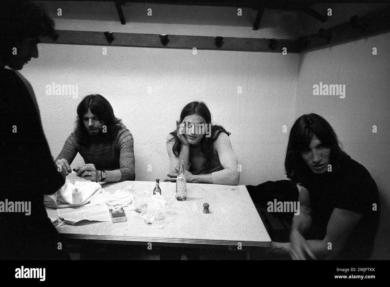Philippe Gras / le Pictorium - Pink Floyd - 15/12/2016 - Francia / Auvergne-Rhone-Alpes / Lione - Pink Floyd backstage prima del loro concerto a Lione, 12 giugno 1971 Foto Stock