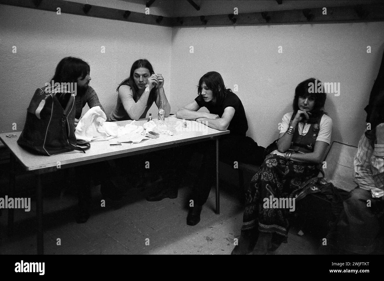 Philippe Gras / le Pictorium - Pink Floyd - 15/12/2016 - Francia / Auvergne-Rhone-Alpes / Lione - Pink Floyd backstage prima del loro concerto a Lione, 12 giugno 1971 Foto Stock