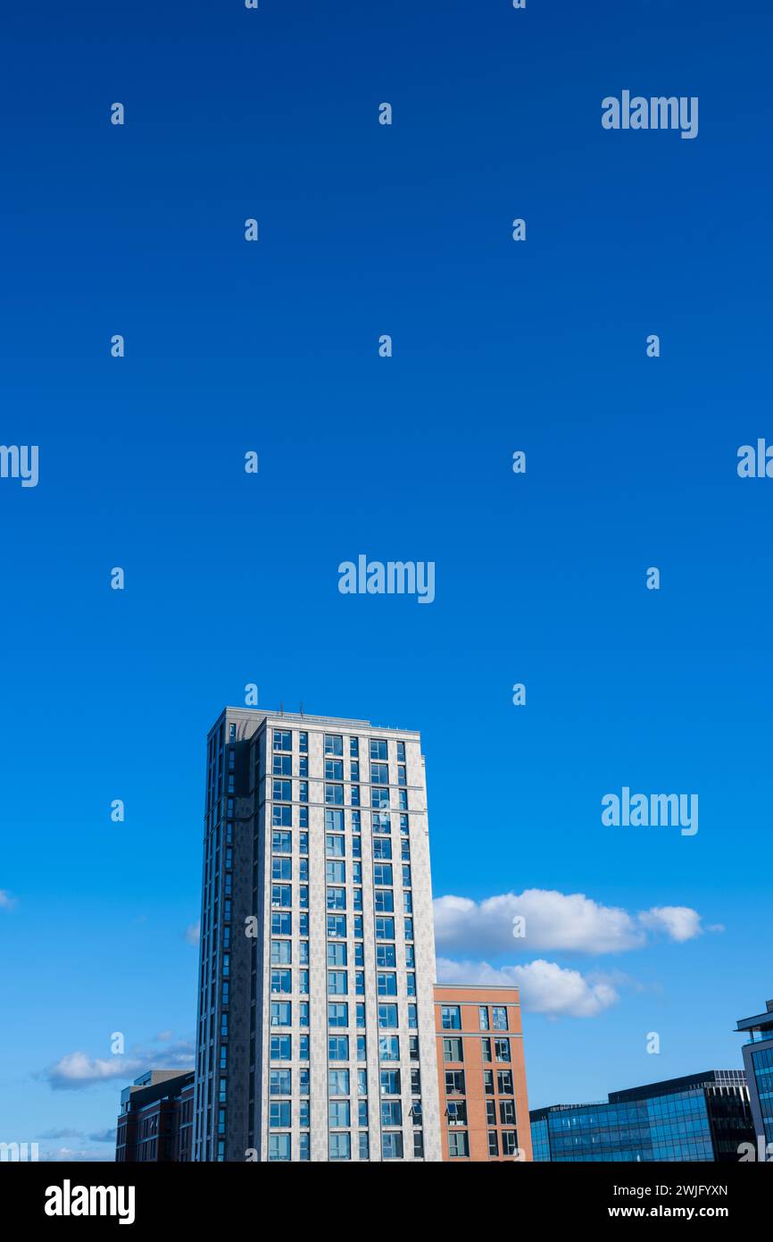 Thames Quarter, Build to Rent Apartment Building, Reading, Berkshire, Inghilterra, Regno Unito, GB. Foto Stock
