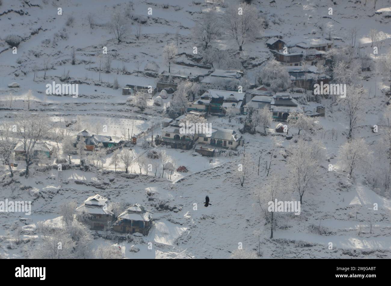 Nevicata a Kaghan Naran febbraio 2024 Foto Stock