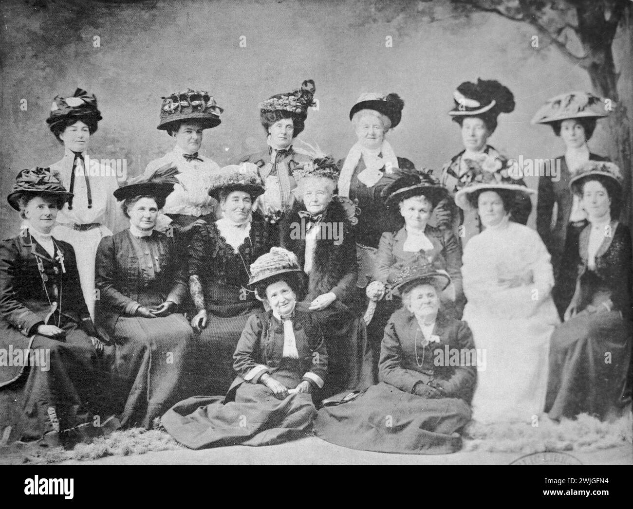 Delegati alla Australian Women's Conference di Brisbane, 1909. Movimento delle suffragette in Australia. Foto Stock