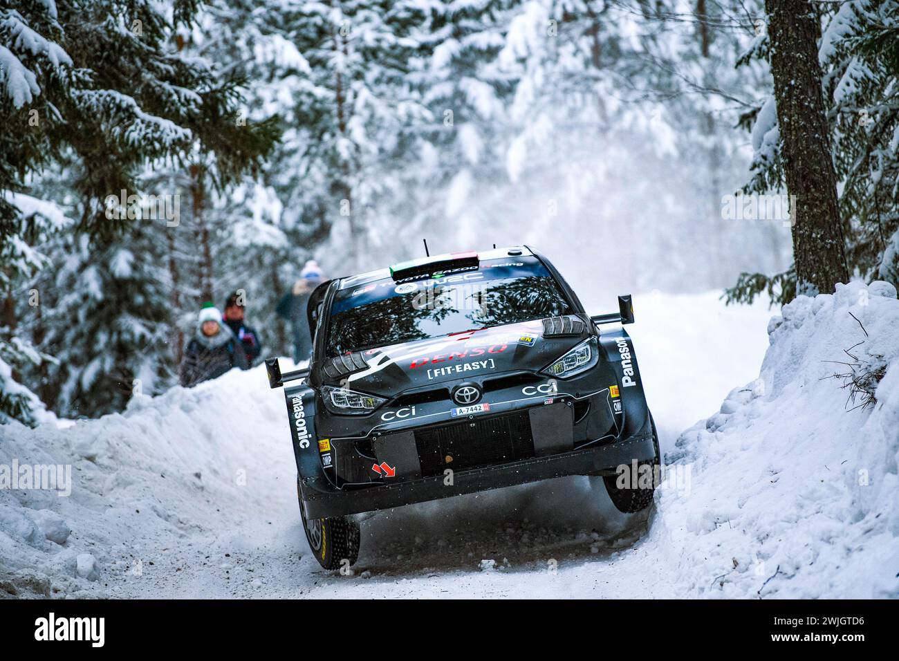 A Shakedown durante il FIA World Rally Championship WRC Rally Sweden 2024 15 febbraio, Umea Svezia Foto Stock