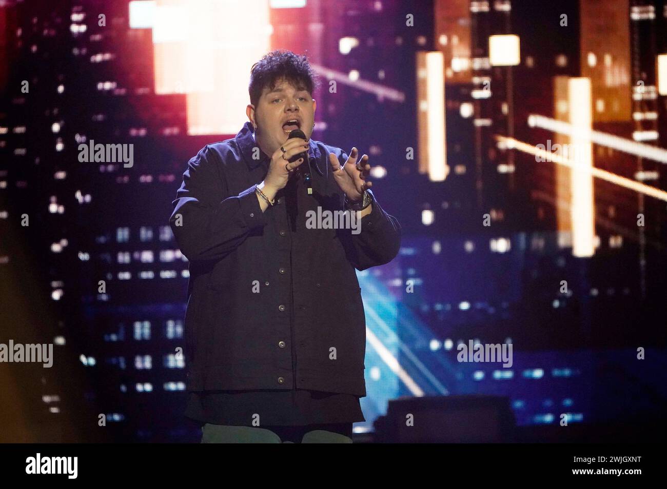 Isaak bei den Proben zur TVShow Eurovision Song Contest das Deutsche