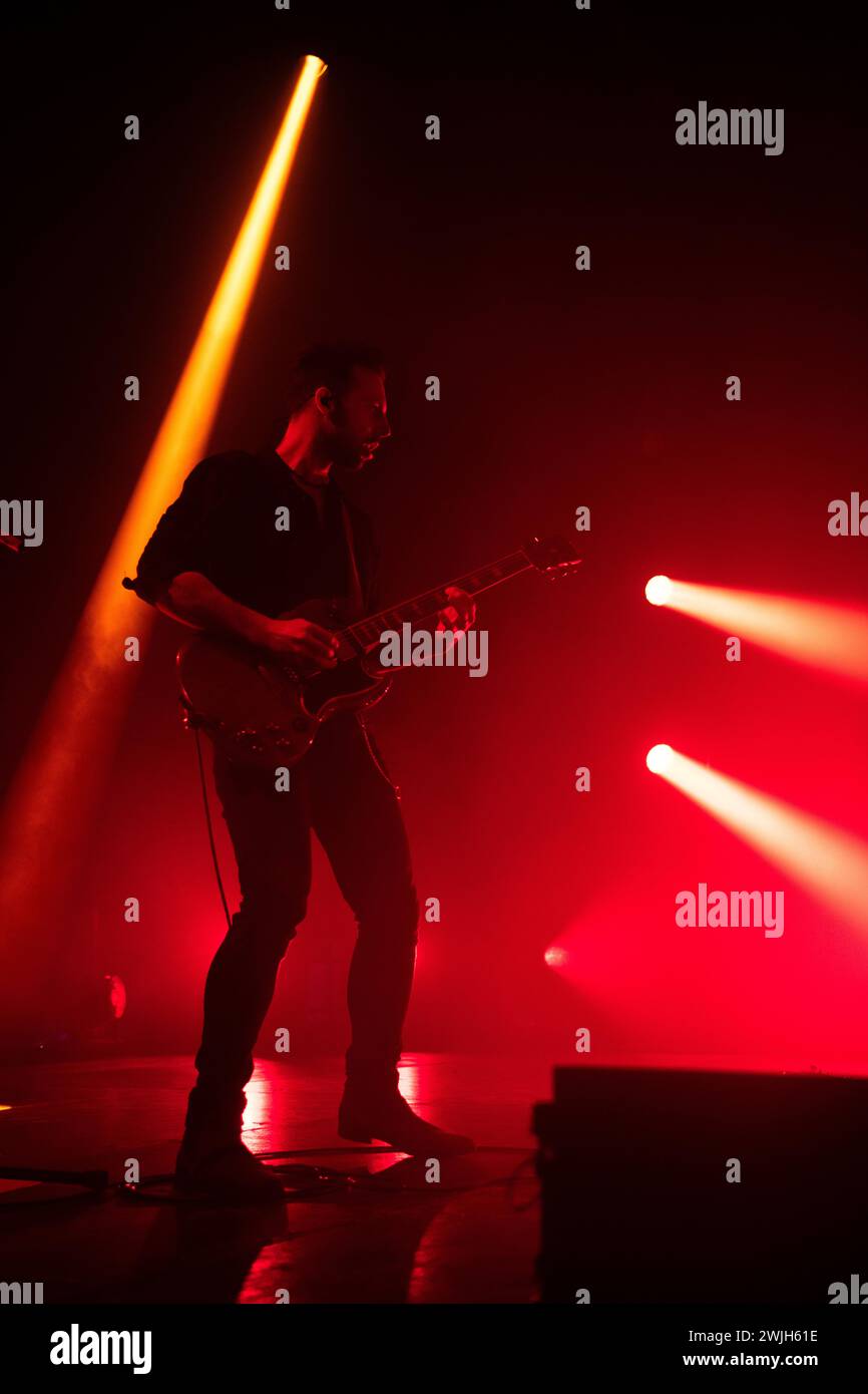 La rock band britannica Nothing but Thieves si esibisce dal vivo al Columbiahalle di Berlino per il loro Welcome to the DCC World Tour Foto Stock