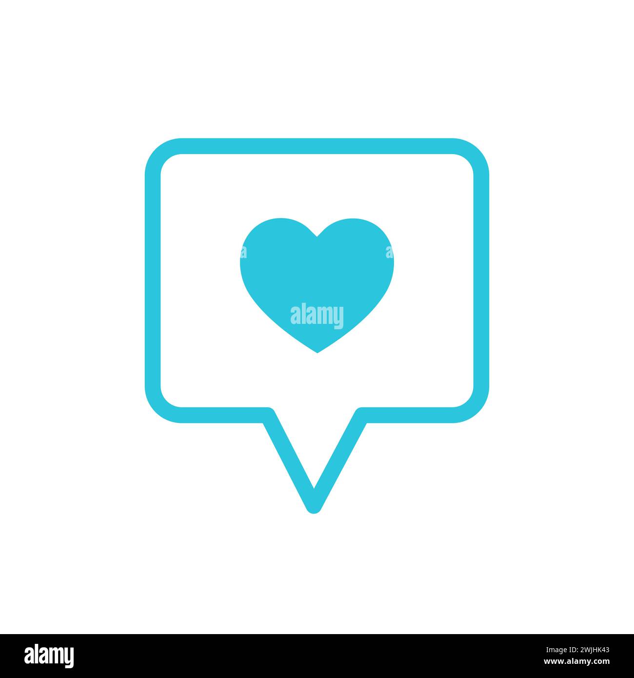 Ammira, ammirazione, cuore, come un'icona. Dal set di icone blu. Illustrazione Vettoriale