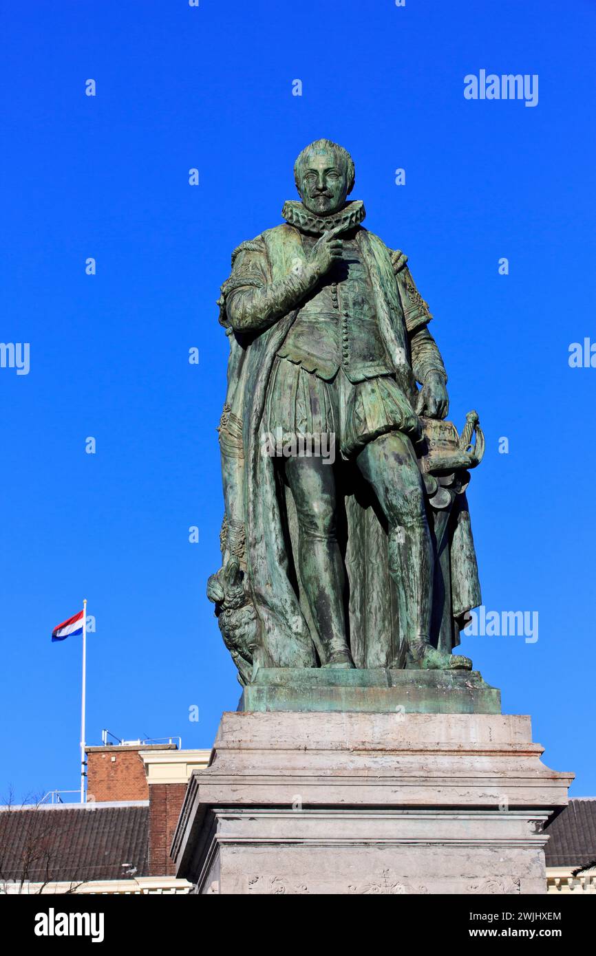 Monumento di Guglielmo il silenzio (1533-1584), Principe d'Orange, a l'Aia, Paesi Bassi Foto Stock